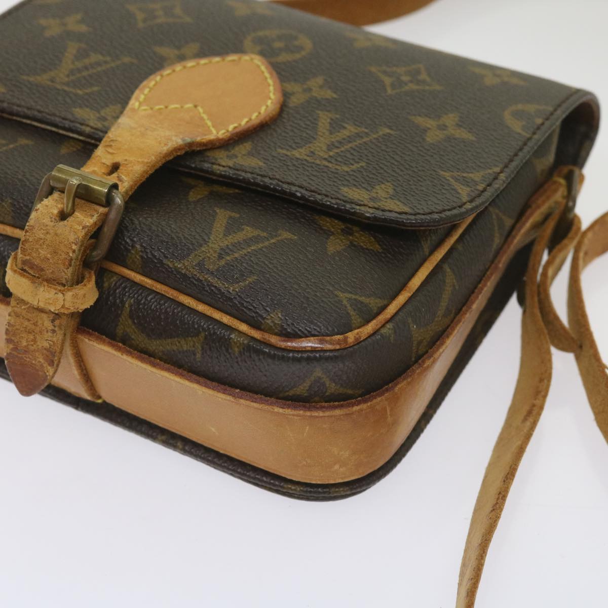 LOUIS VUITTON Monogram Cartouchiere PM Shoulder Bag M51254 LV Auth bs12502