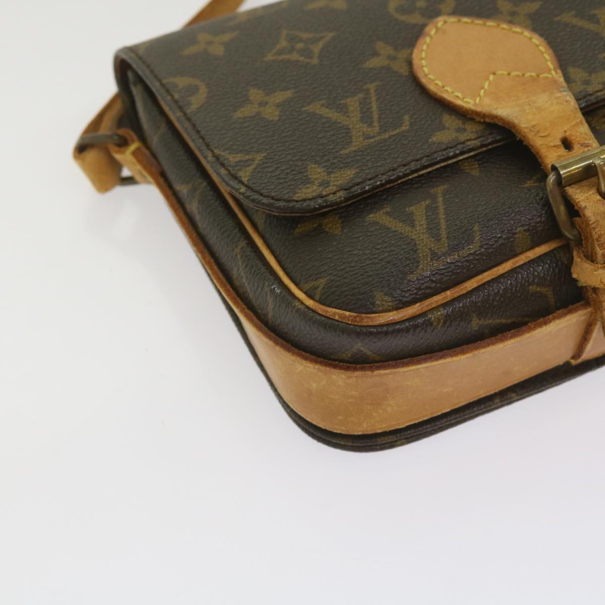 LOUIS VUITTON Monogram Cartouchiere PM Shoulder Bag M51254 LV Auth bs12502