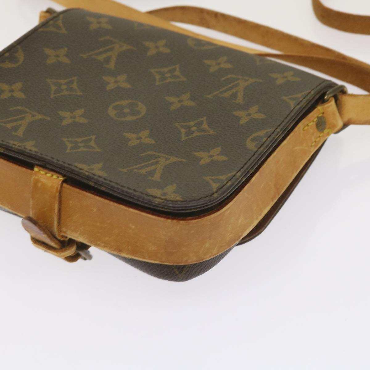 LOUIS VUITTON Monogram Cartouchiere PM Shoulder Bag M51254 LV Auth bs12502