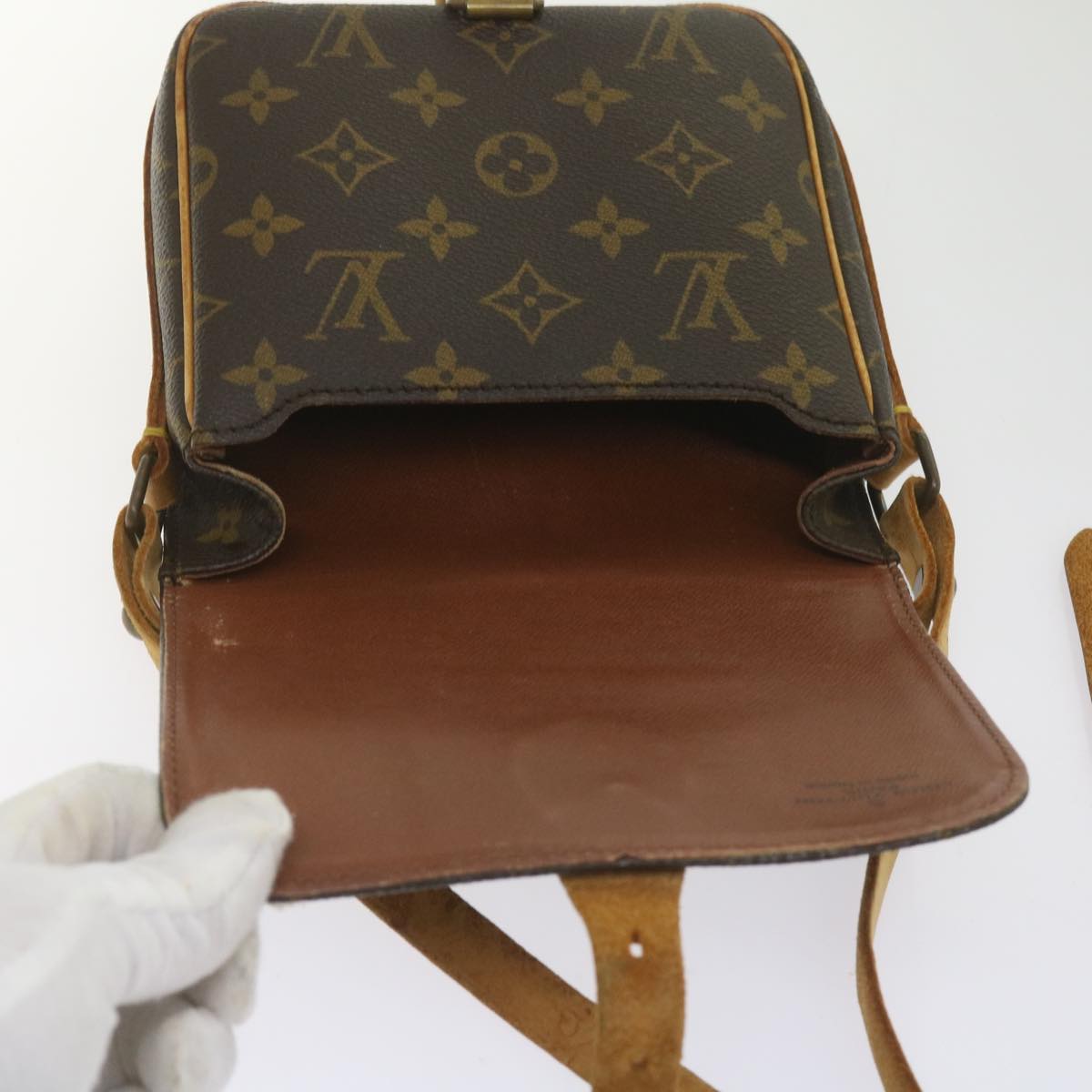 LOUIS VUITTON Monogram Cartouchiere PM Shoulder Bag M51254 LV Auth bs12502