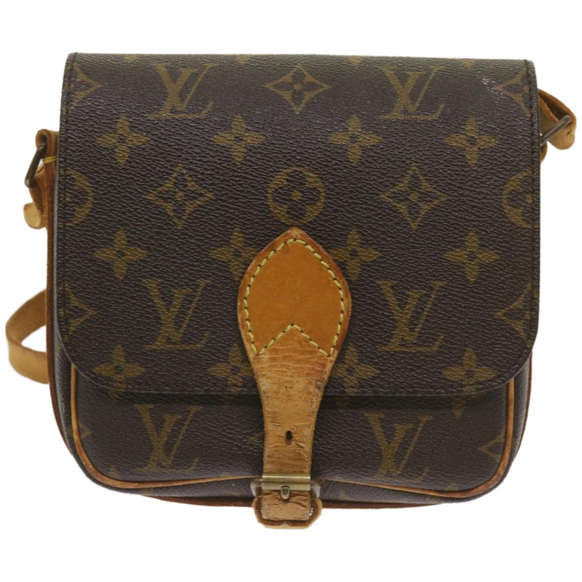 LOUIS VUITTON Monogram Cartouchiere PM Shoulder Bag M51254 LV Auth bs12502