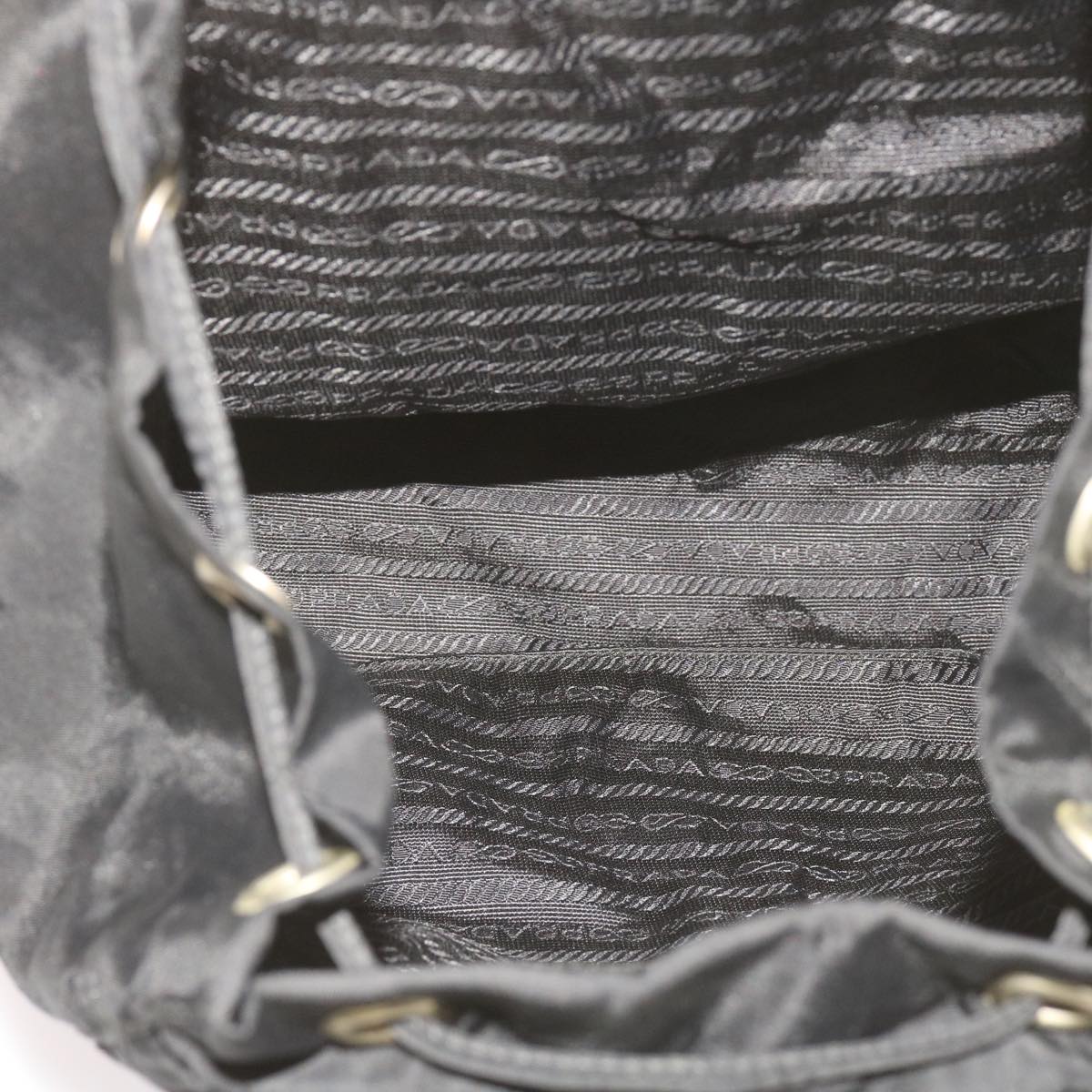 PRADA Backpack Nylon Black Auth bs12506