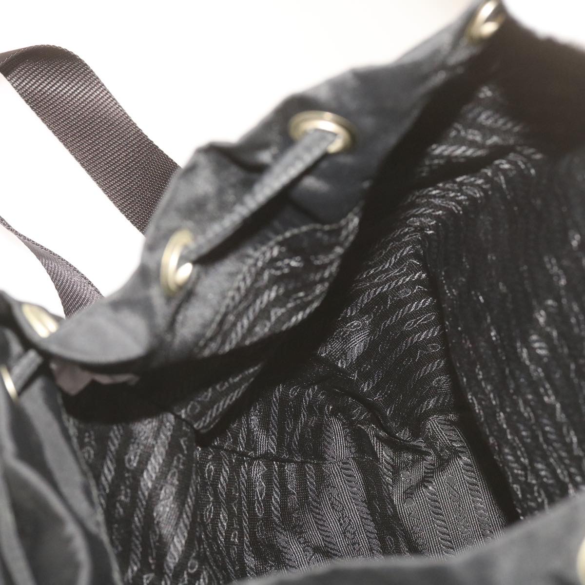 PRADA Backpack Nylon Black Auth bs12506