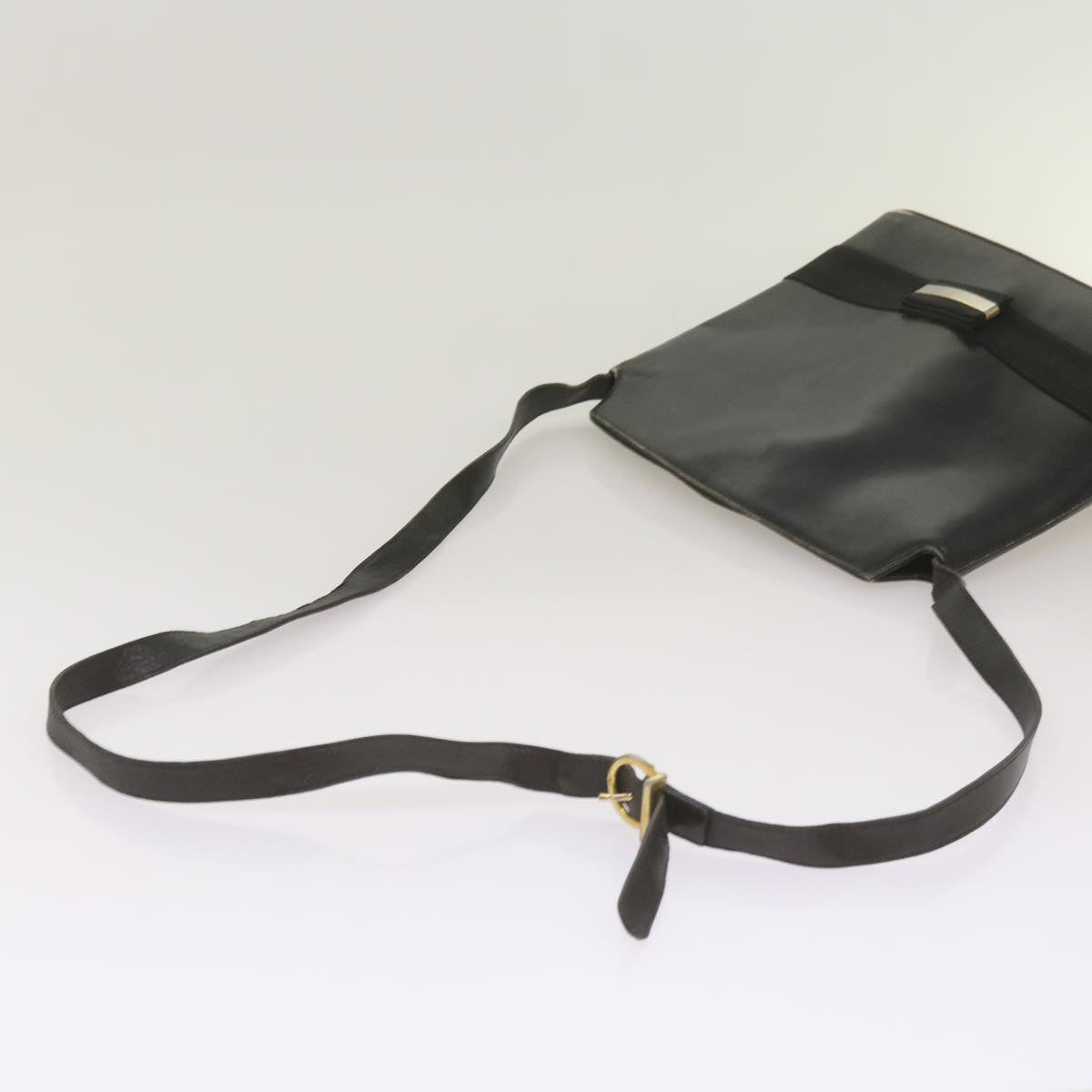 Salvatore Ferragamo Shoulder Bag Leather 3Set Black White Auth bs12511
