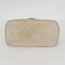 CHANEL Tote Bag Lamb Skin Beige CC Auth bs12535-12