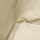 CHANEL Tote Bag Lamb Skin Beige CC Auth bs12535-26