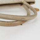 CHANEL Tote Bag Lamb Skin Beige CC Auth bs12535-8