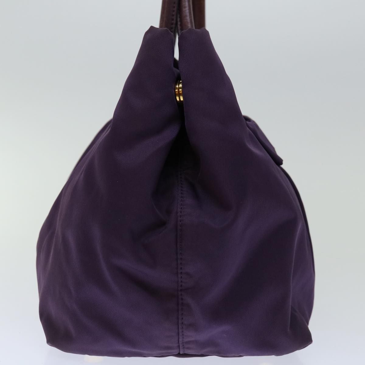 PRADA Hand Bag Nylon Purple Auth bs12547