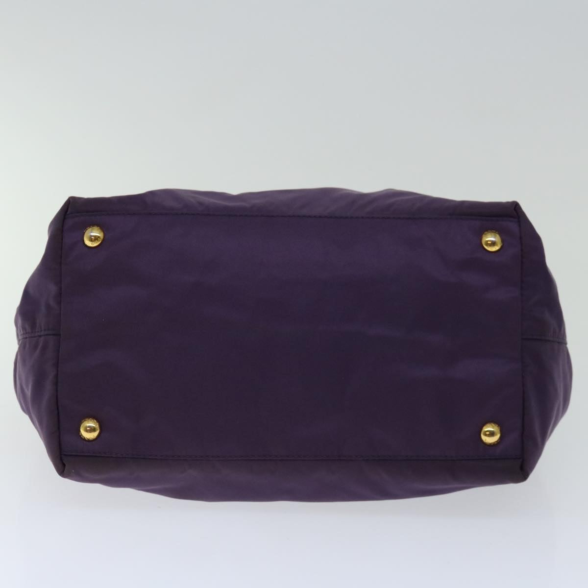 PRADA Hand Bag Nylon Purple Auth bs12547