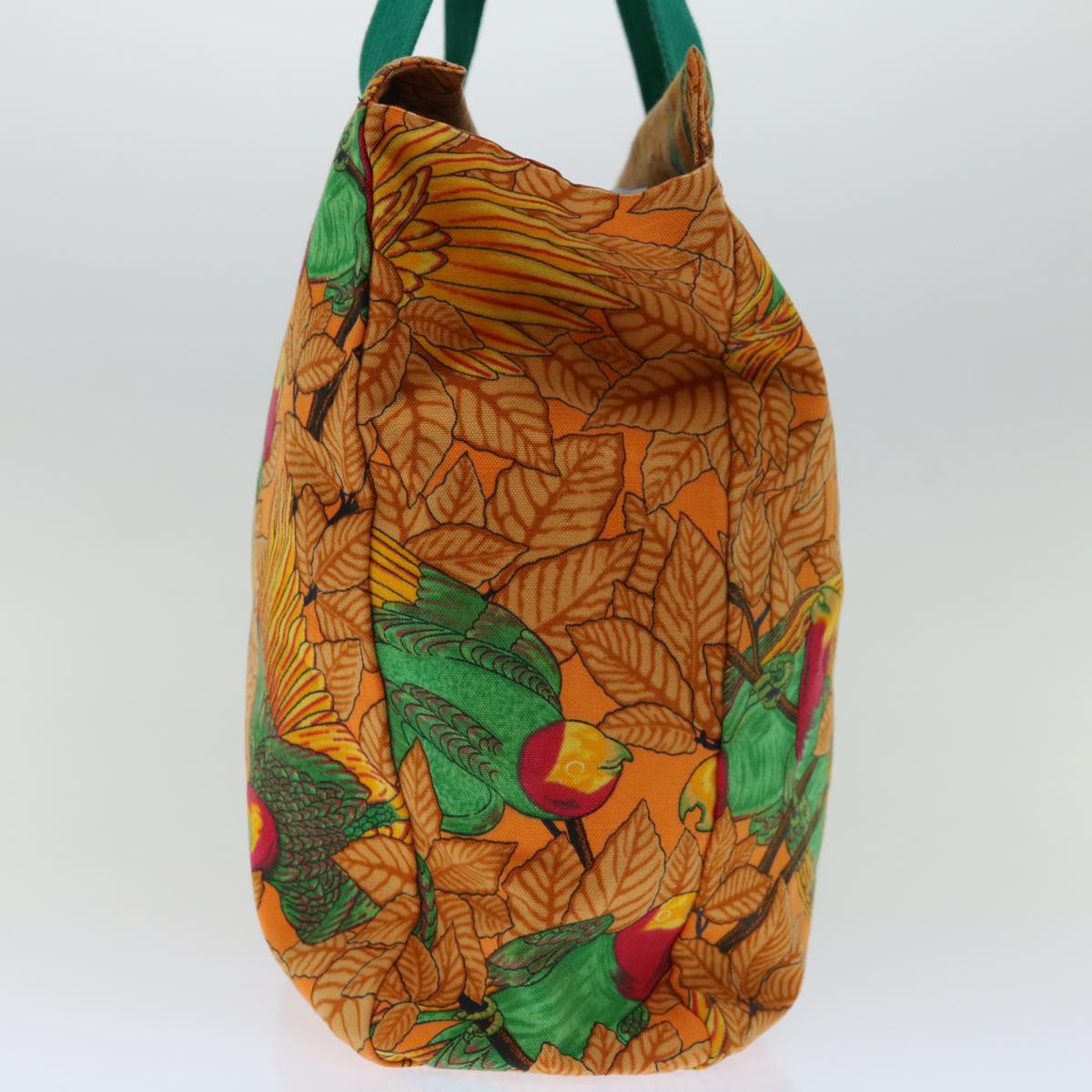 HERMES Tote Bag Canvas Orange Auth bs12560
