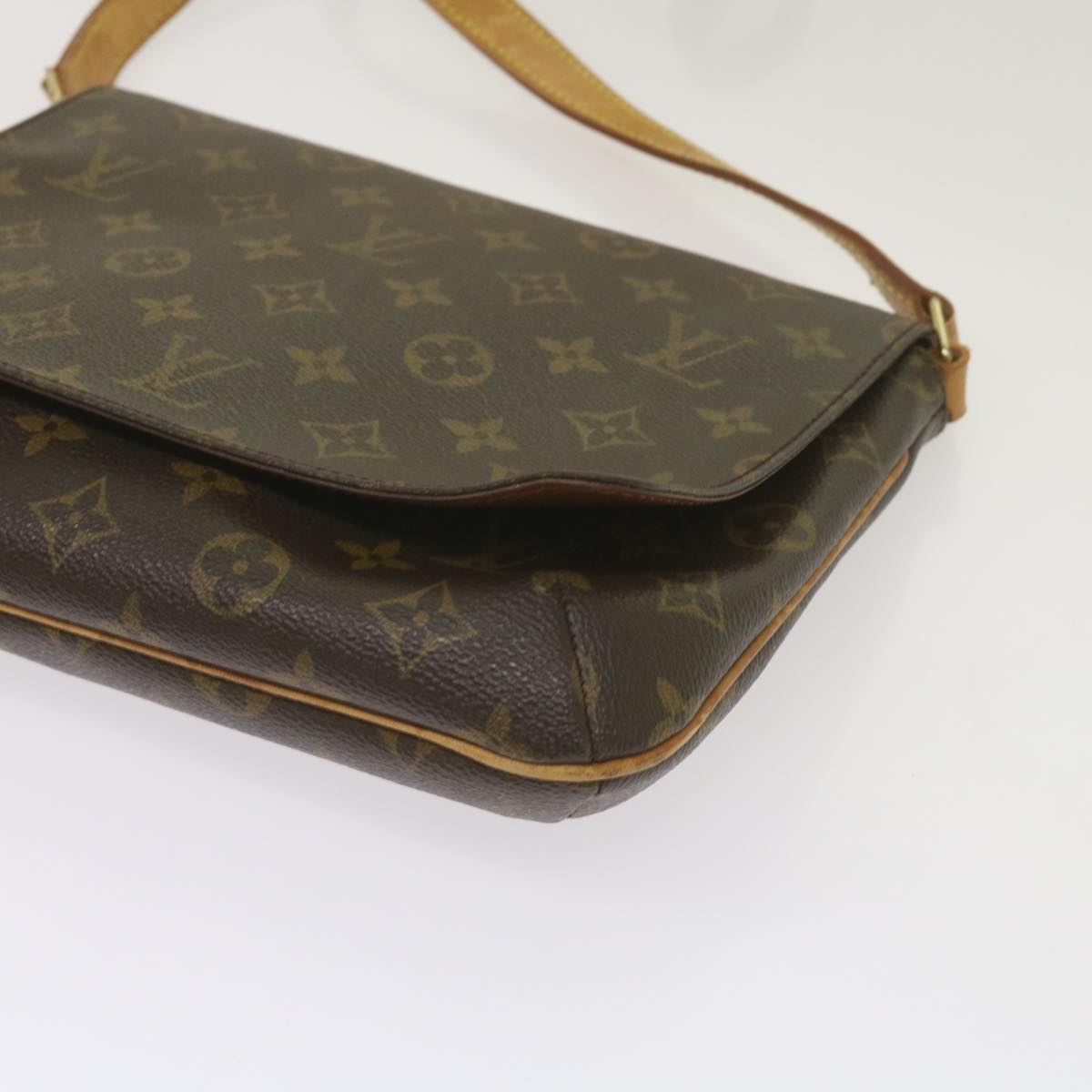 LOUIS VUITTON Monogram Musette Tango Long Strap Shoulder Bag M51388 Auth bs12566