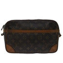LOUIS VUITTON Monogram Compiegne 28 Clutch Bag M51845 LV Auth bs12567-13