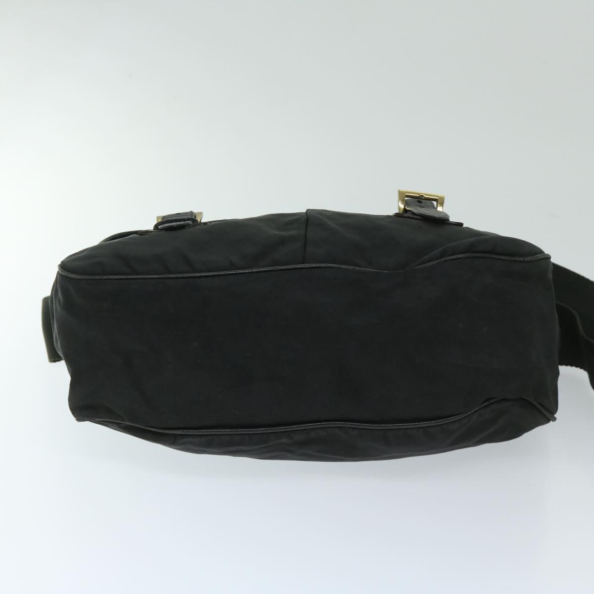 PRADA Shoulder Bag Nylon Black Auth bs12610