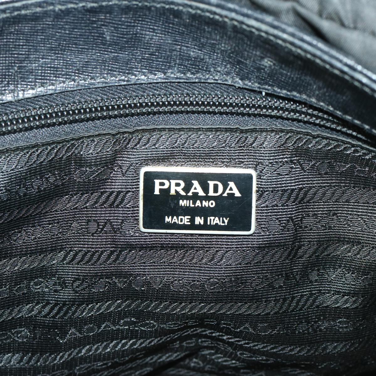 PRADA Shoulder Bag Nylon Black Auth bs12610