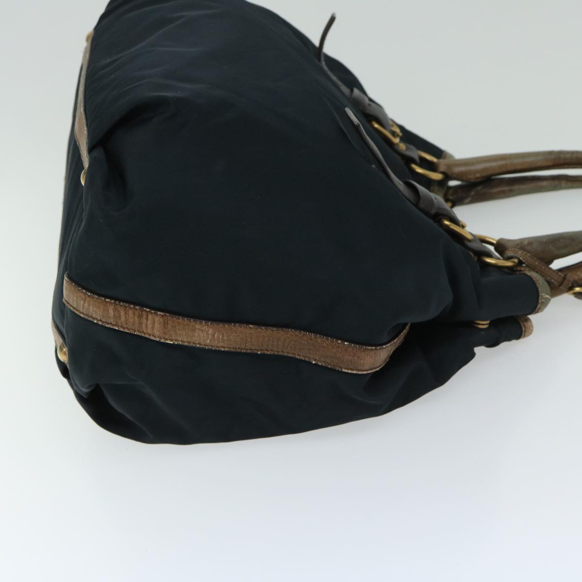 PRADA Hand Bag Nylon Navy Auth bs12612
