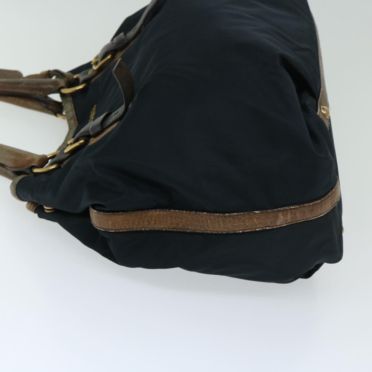 PRADA Hand Bag Nylon Navy Auth bs12612