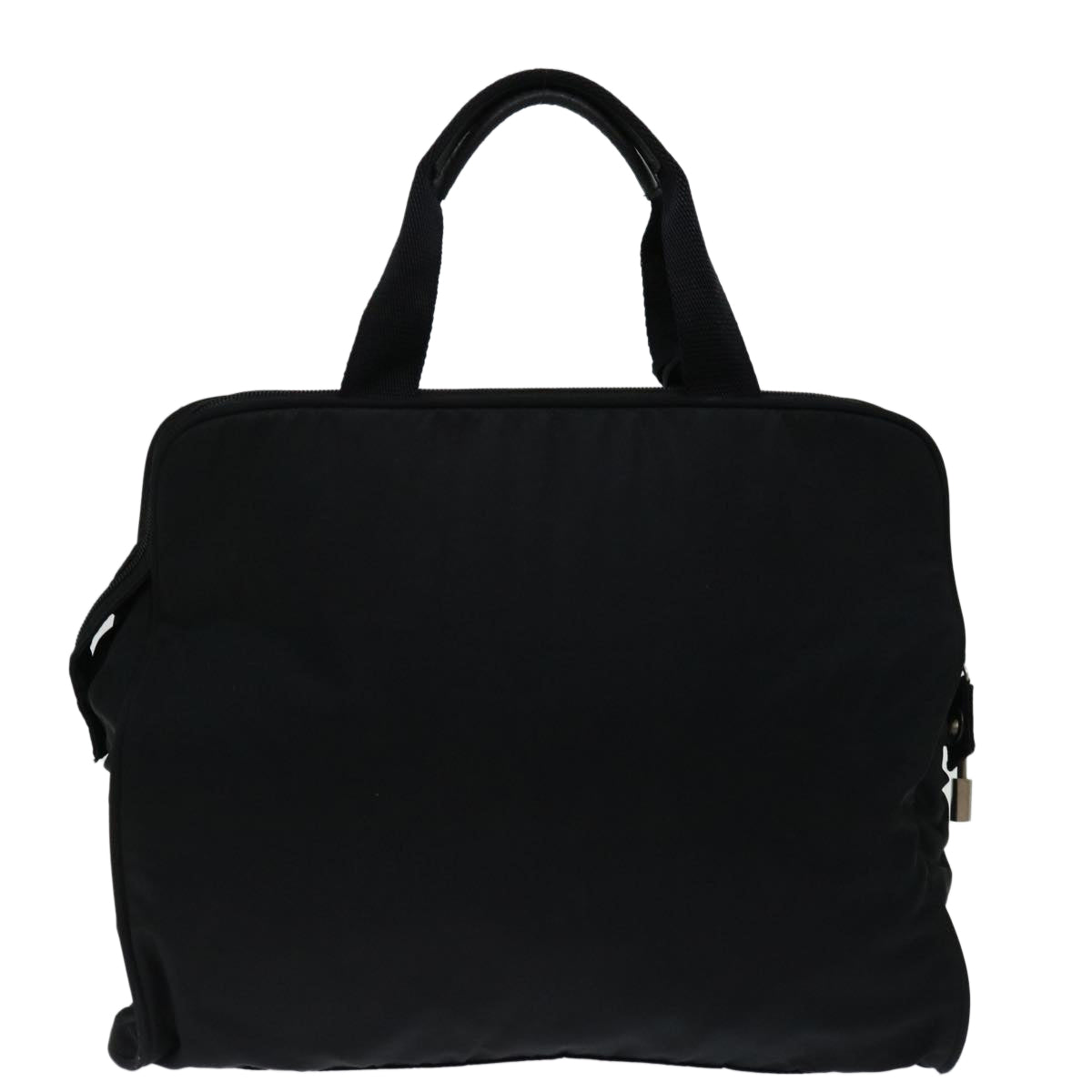 PRADA Hand Bag Nylon Black Auth bs12613