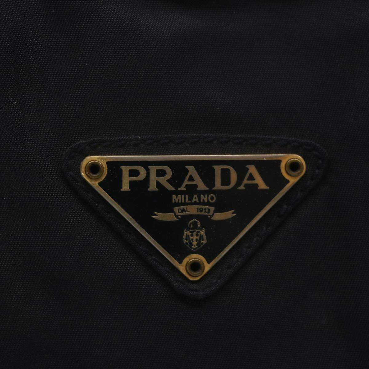 PRADA Hand Bag Nylon Navy Auth bs12614