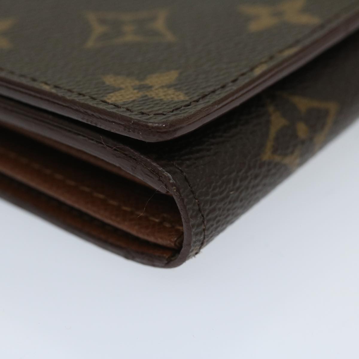 LOUIS VUITTON Monogram Porte Monnaie Zip Long Wallet M61727 LV Auth bs12646