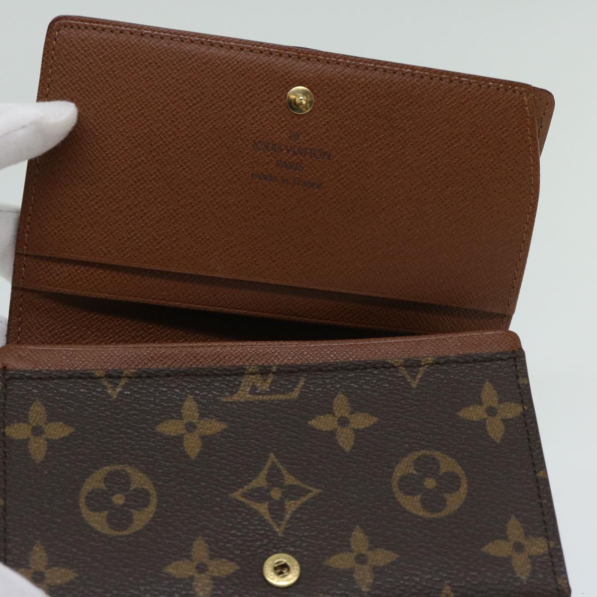 LOUIS VUITTON Monogram Porte Monnaie Zip Long Wallet M61727 LV Auth bs12646