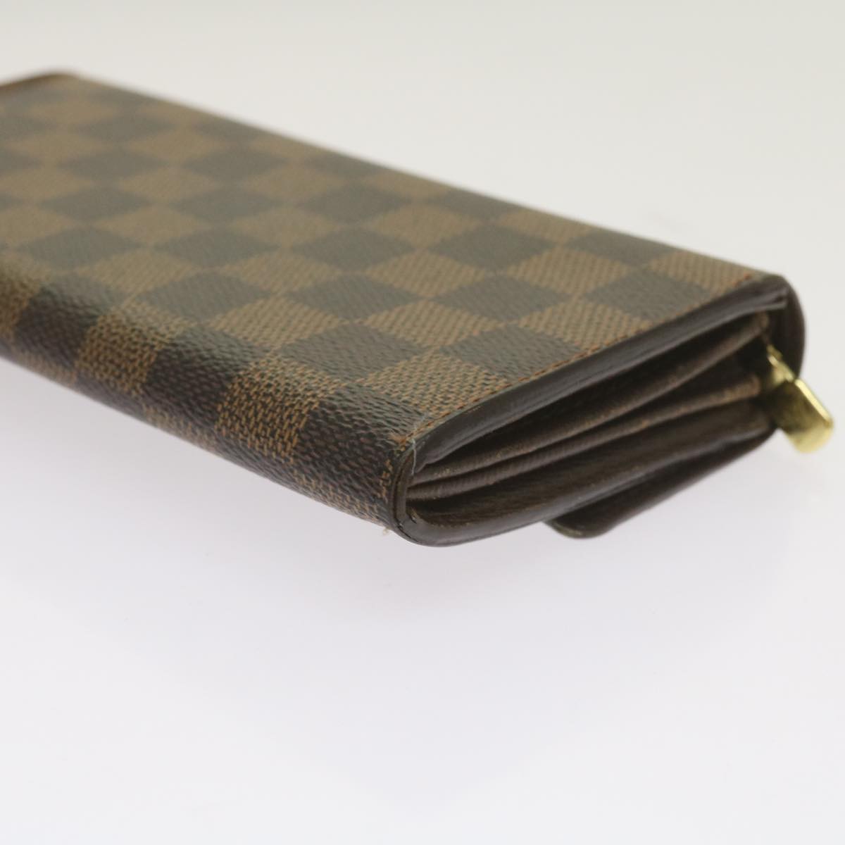 LOUIS VUITTON Damier Ebene Portefeuille Sarah Long Wallet N61734 LV Auth bs12647