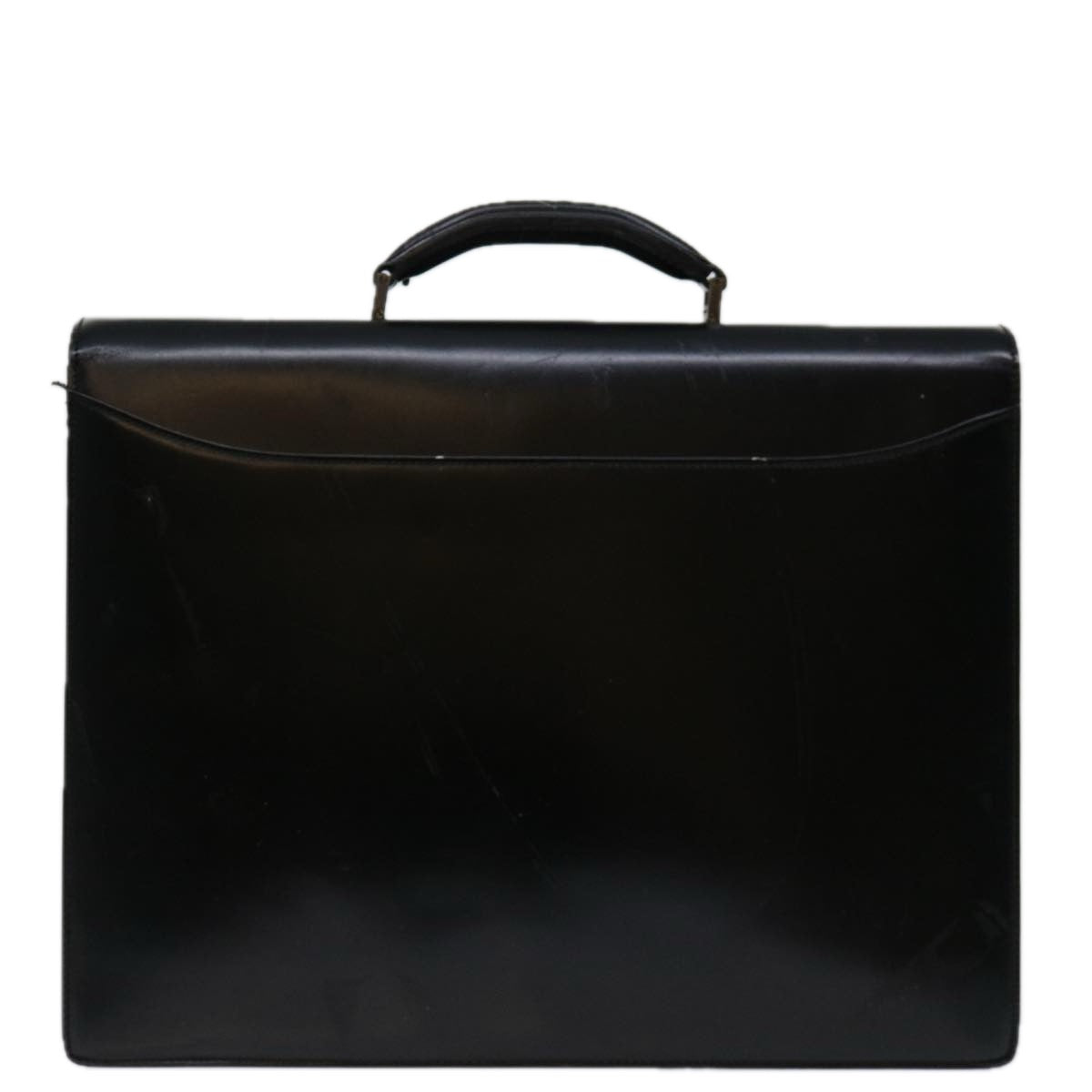 Salvatore Ferragamo Hand Bag Leather Black Auth bs12652 - 0