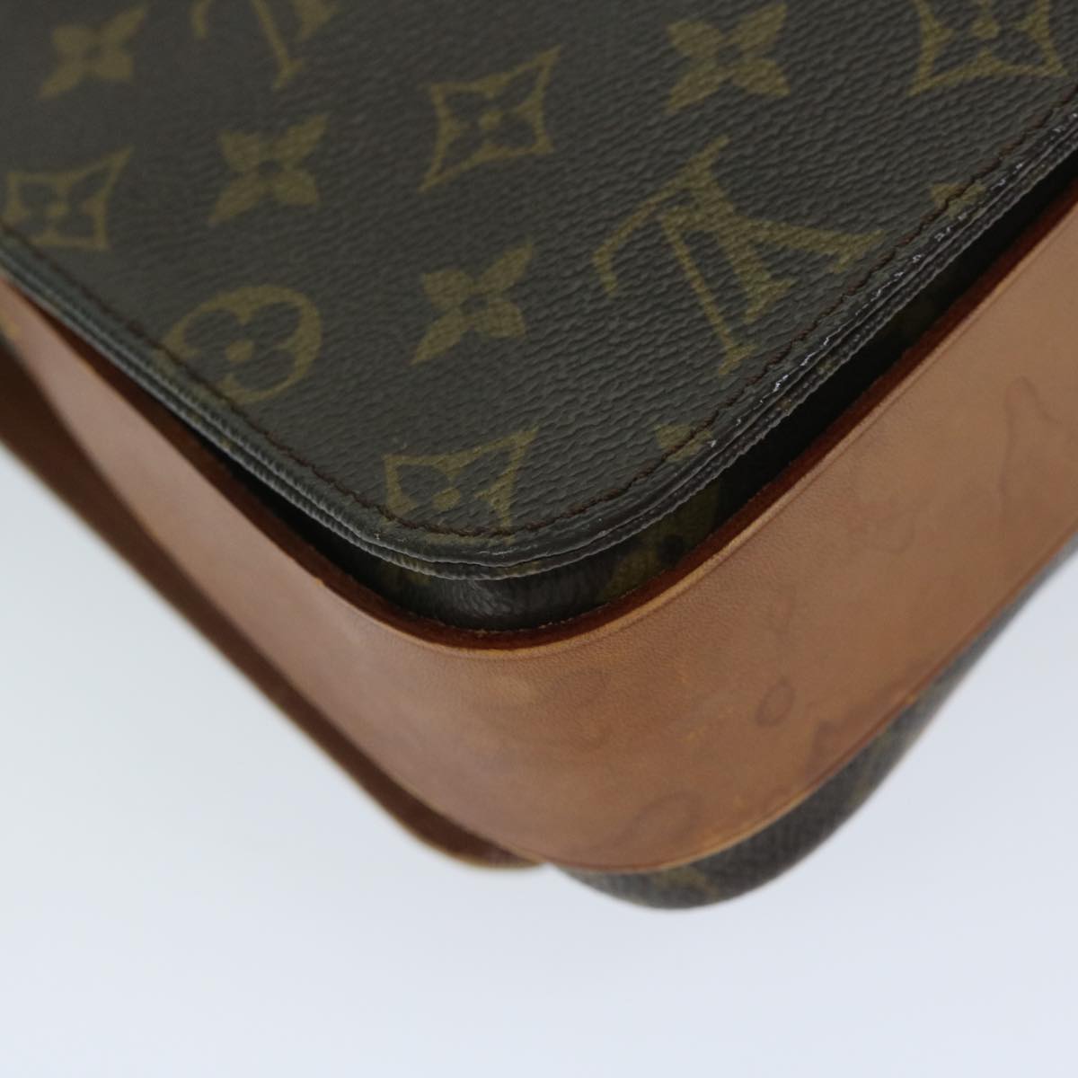 LOUIS VUITTON Monogram Cartouchiere GM Shoulder Bag M51252 LV Auth bs12659