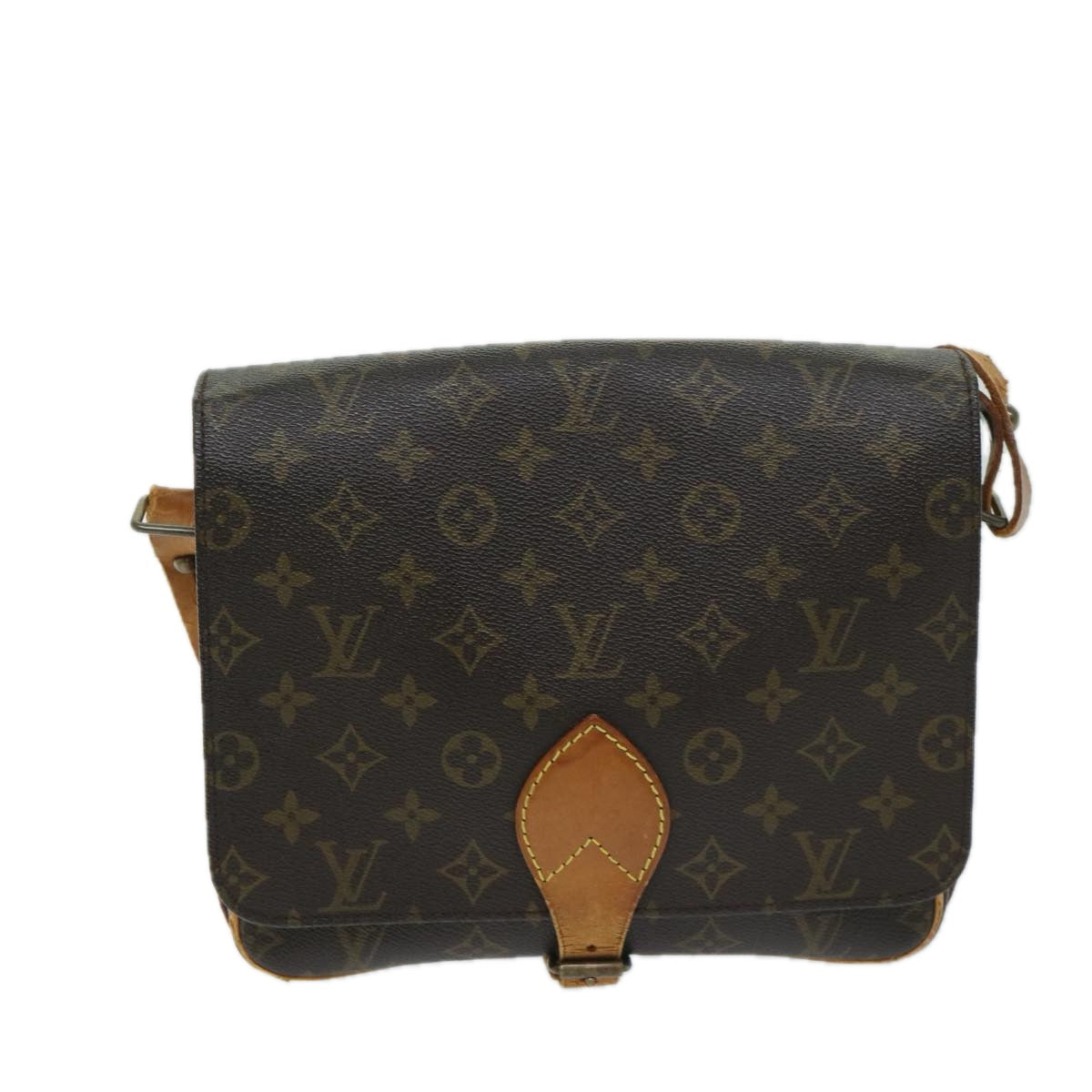 LOUIS VUITTON Monogram Cartouchiere GM Shoulder Bag M51252 LV Auth bs12659