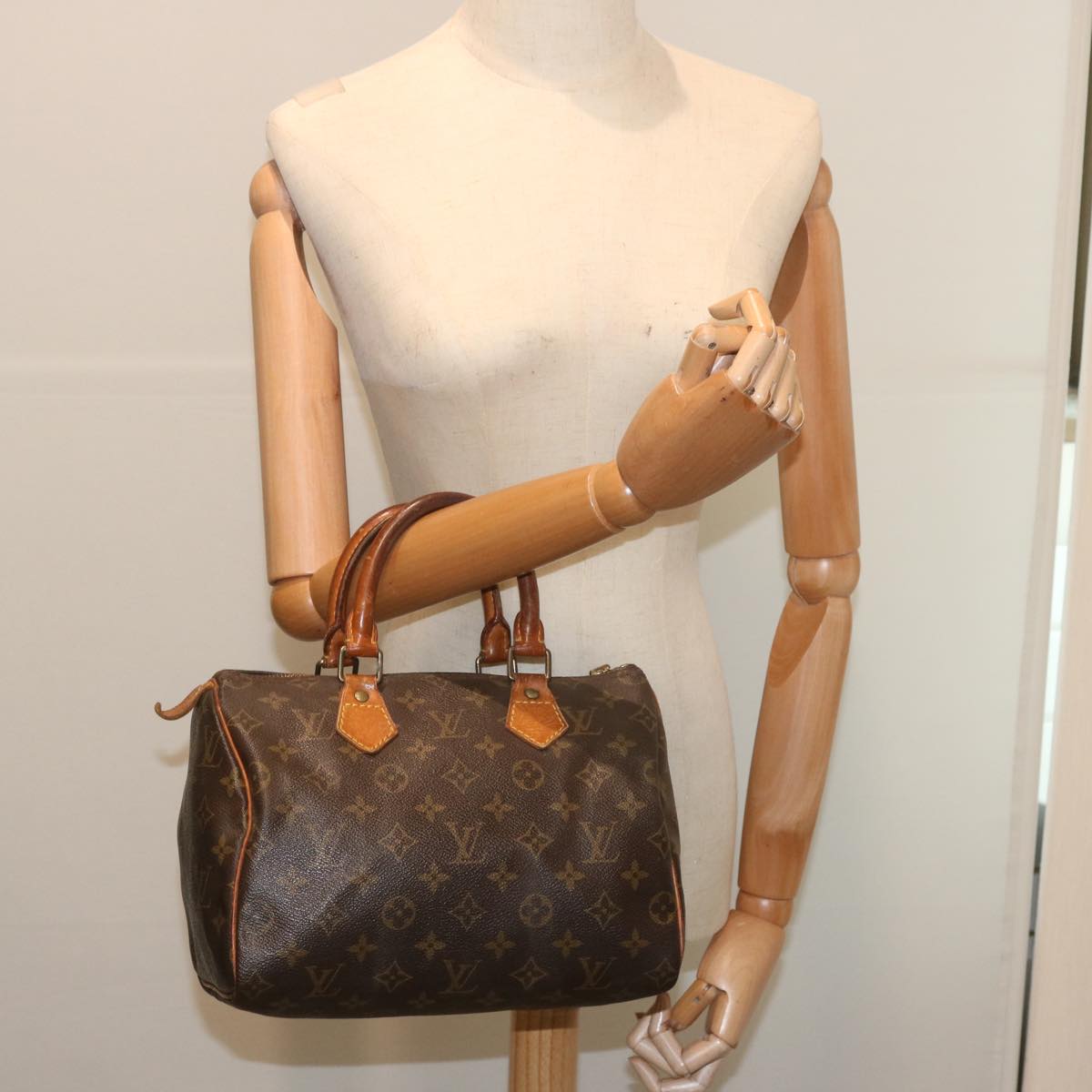 LOUIS VUITTON Monogram Speedy 25 Hand Bag M41528 LV Auth bs12671