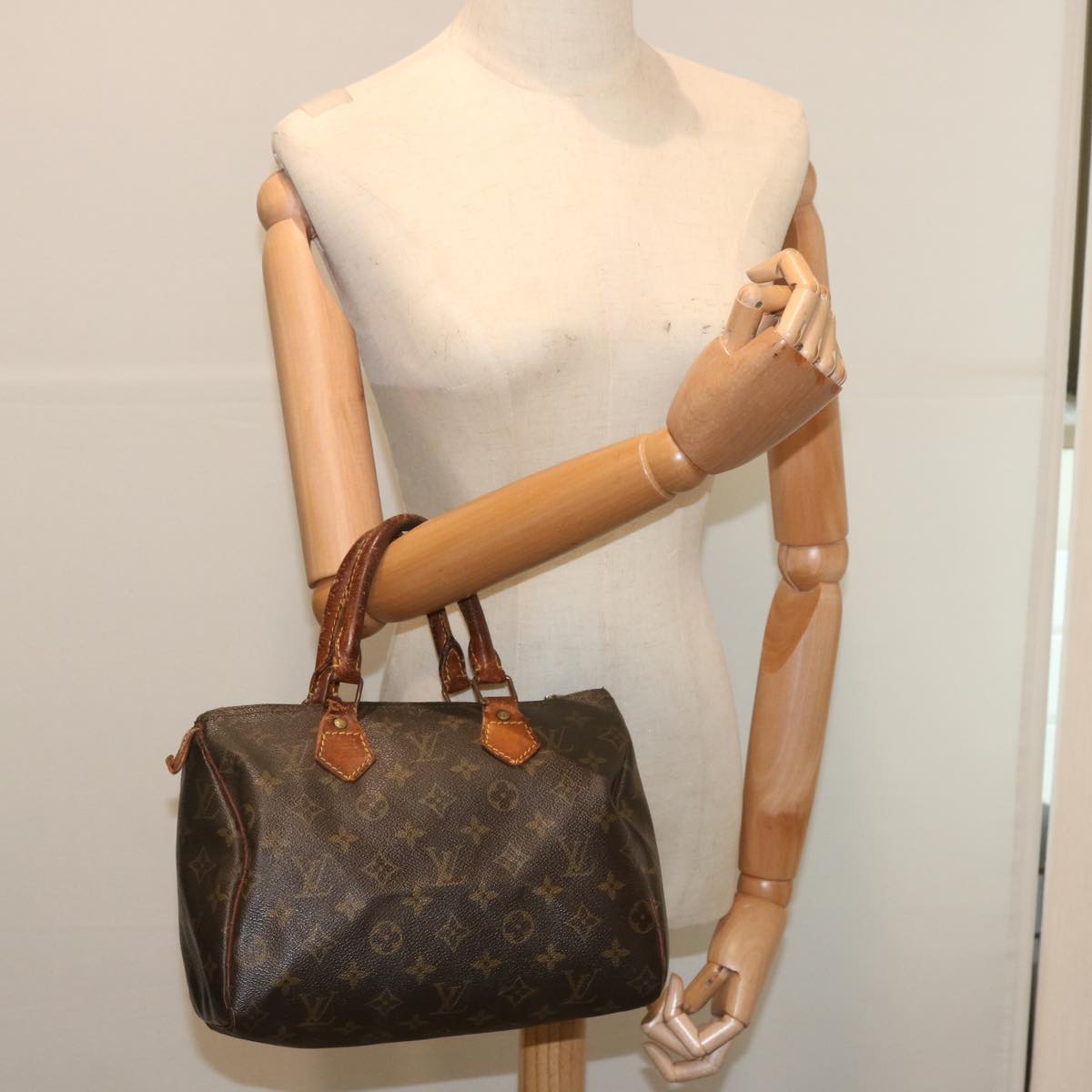 LOUIS VUITTON Monogram Speedy 25 Hand Bag M41528 LV Auth bs12672