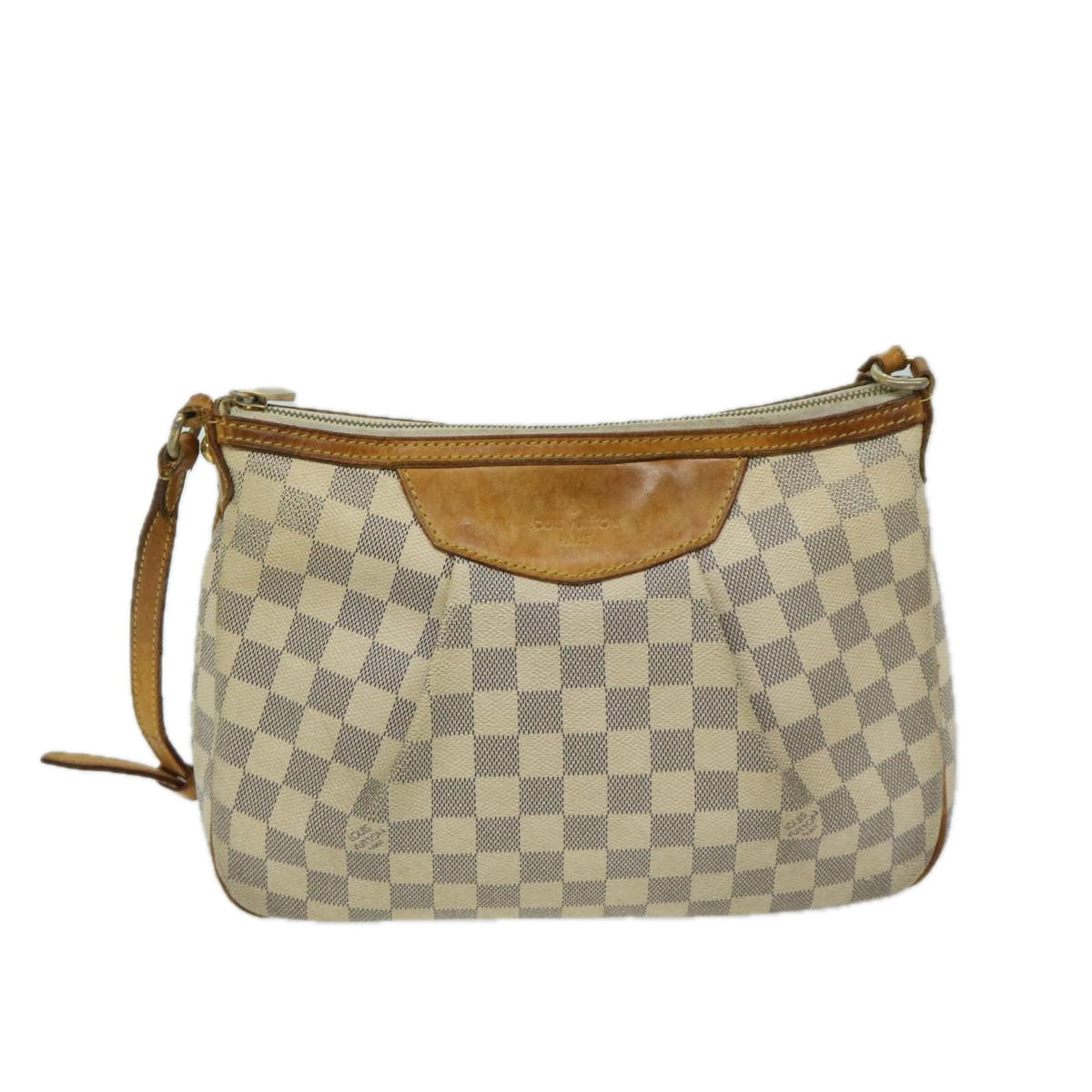 LOUIS VUITTON Damier Azur Siracusa PM Shoulder Bag N41113 LV Auth bs12674