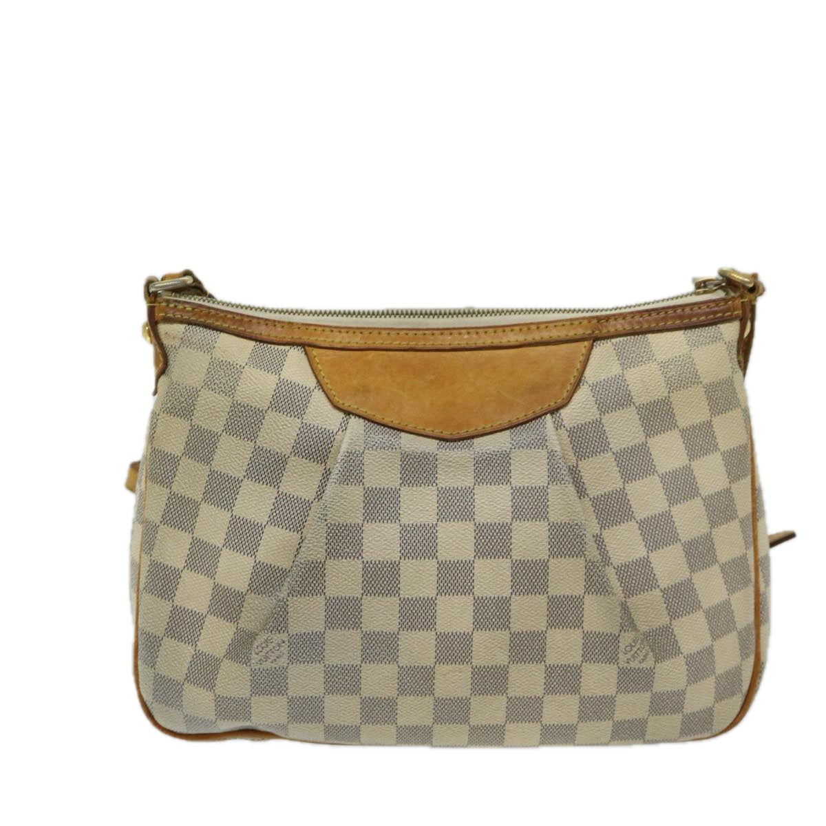 LOUIS VUITTON Damier Azur Siracusa PM Shoulder Bag N41113 LV Auth bs12674