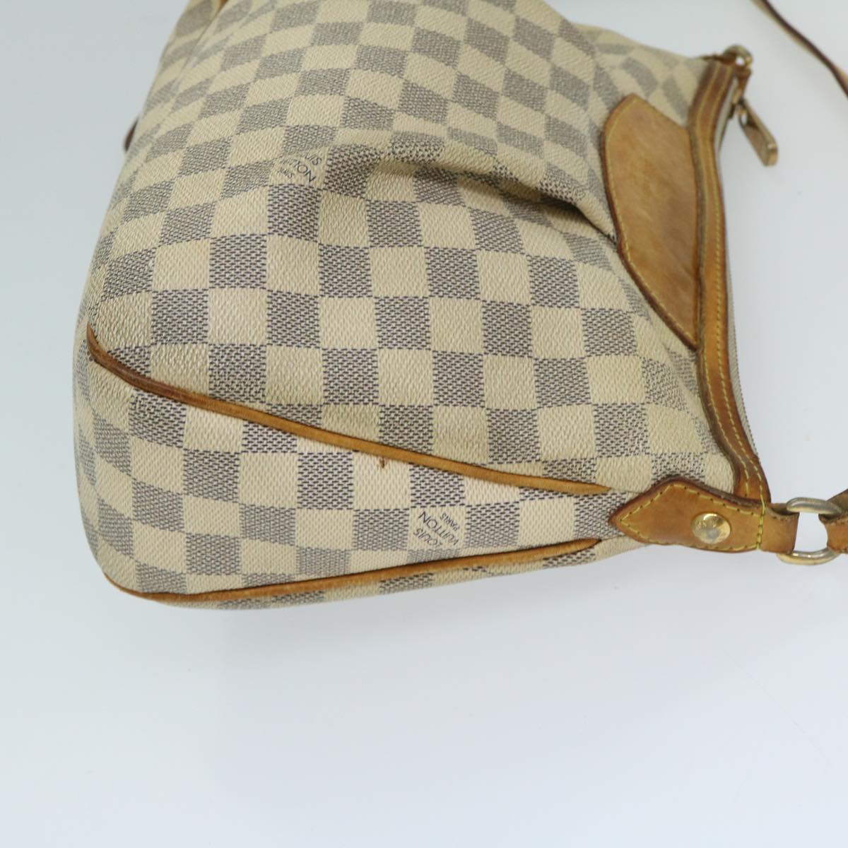 LOUIS VUITTON Damier Azur Siracusa PM Shoulder Bag N41113 LV Auth bs12674