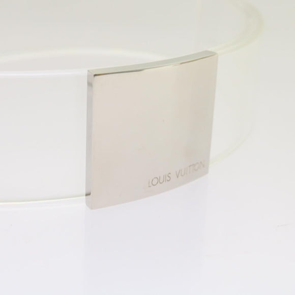 LOUIS VUITTON Belt S Size Clear LV Auth bs12695