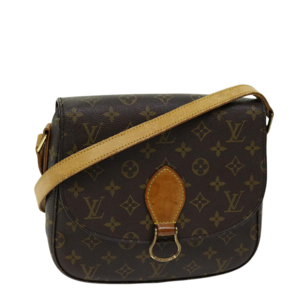 LOUIS VUITTON Monogram Saint Cloud GM Shoulder Bag M51242 LV Auth bs12700