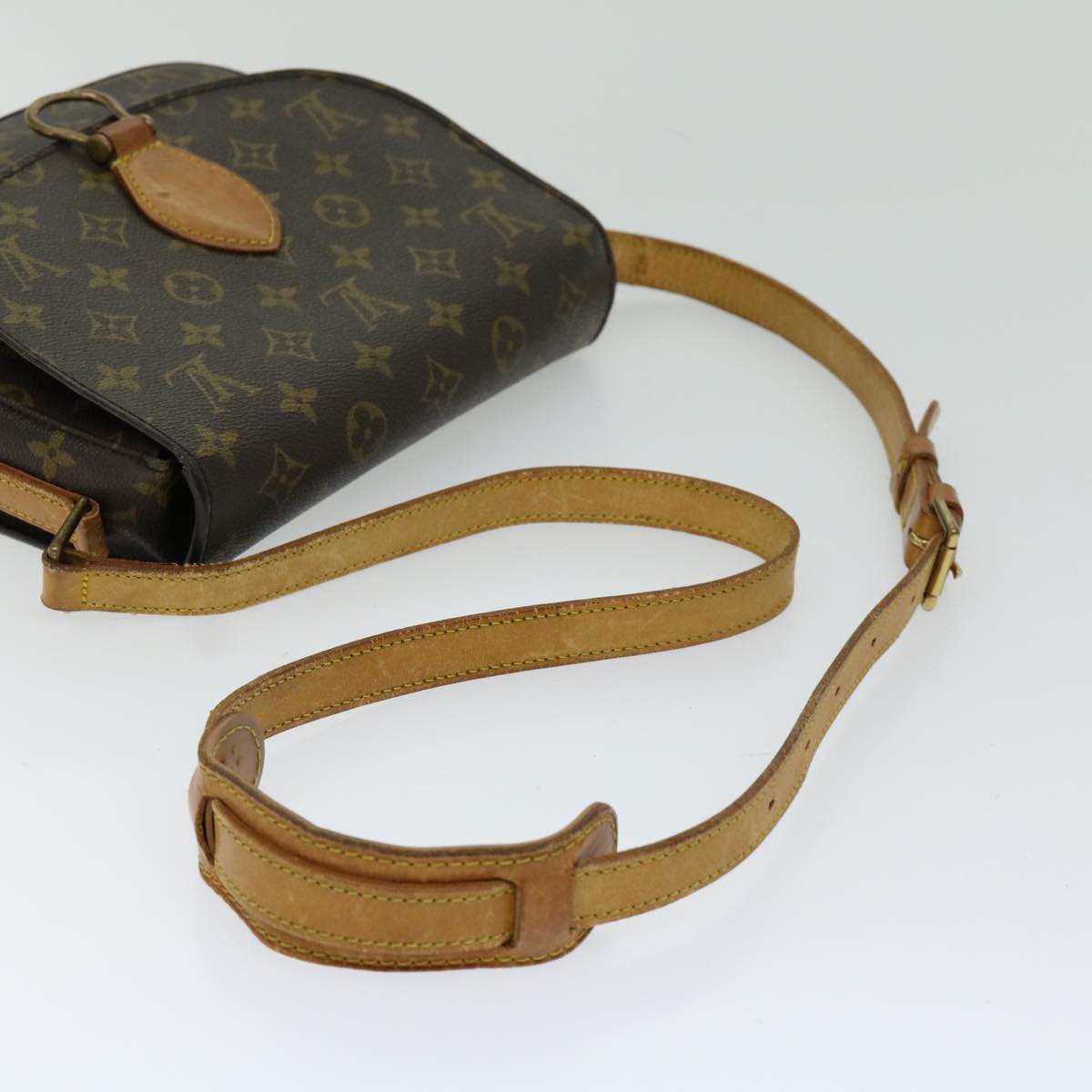 LOUIS VUITTON Monogram Saint Cloud GM Shoulder Bag M51242 LV Auth bs12700