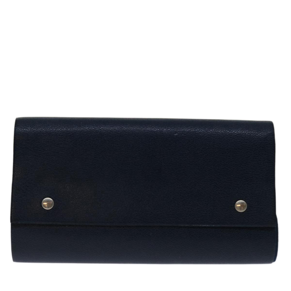 HERMES Roll Note Cover Leather Navy Auth bs12727 - 0