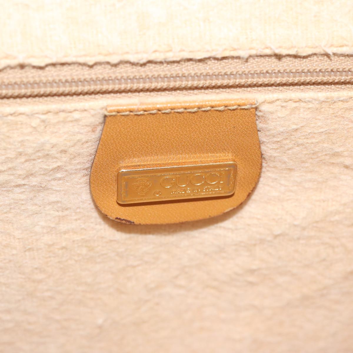 GUCCI Micro GG Supreme Shoulder Bag PVC Beige 004 58 0264 Auth bs12739