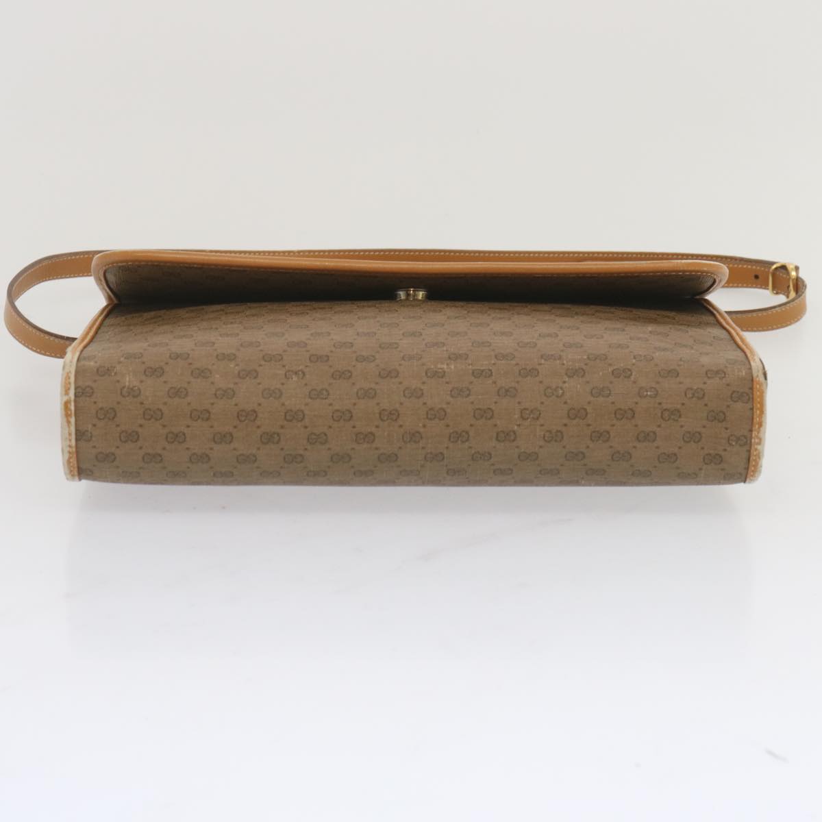 GUCCI Micro GG Supreme Shoulder Bag PVC Beige 004 58 0264 Auth bs12739