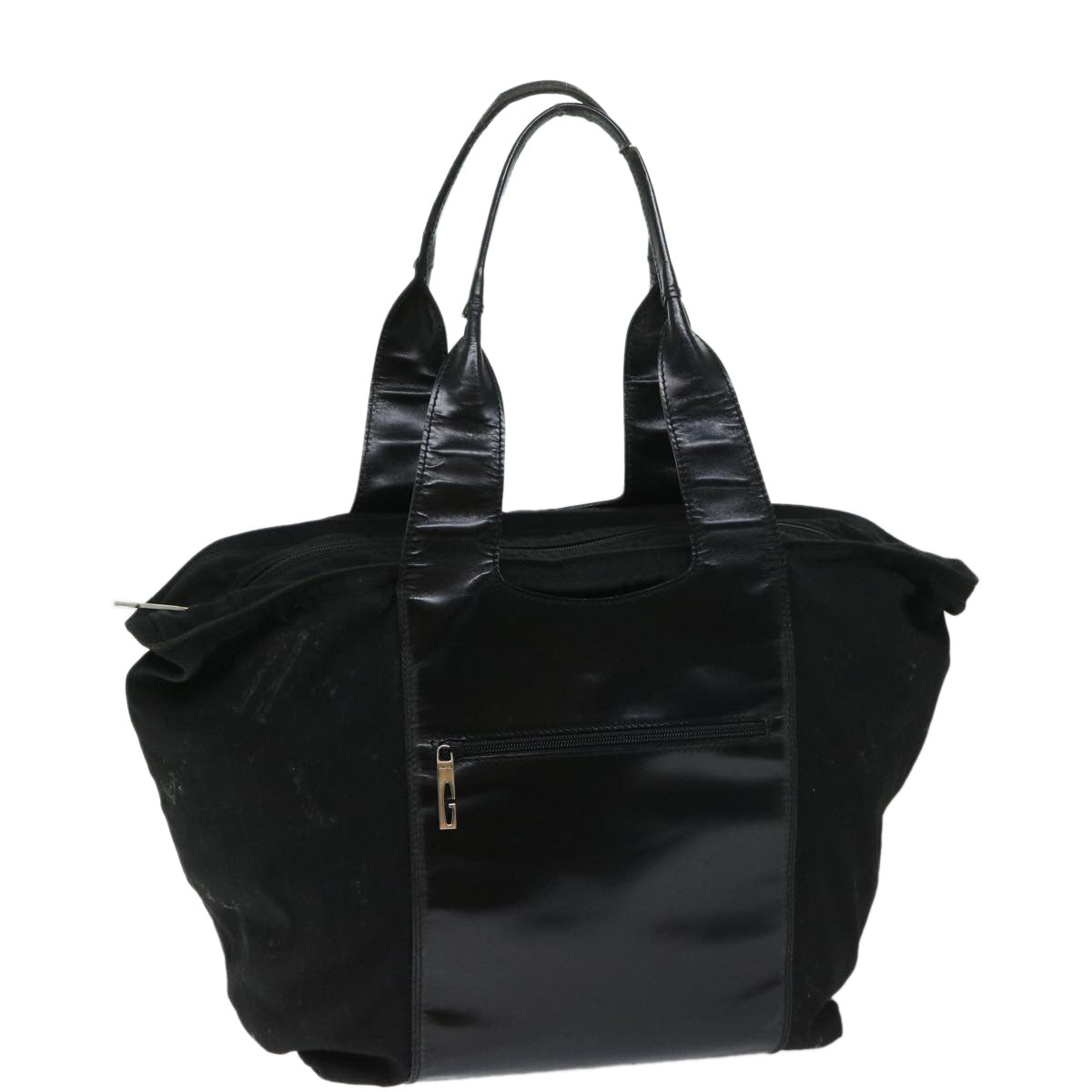 GUCCI Shoulder Bag Canvas Black 019 2058 Auth bs12745