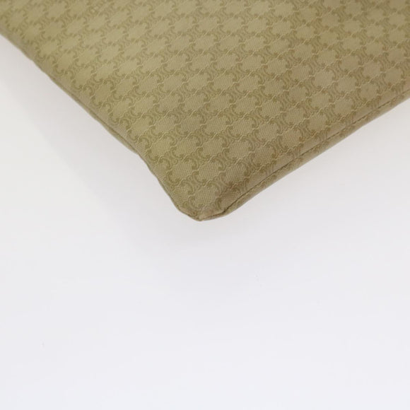 CELINE Macadam Canvas Tote Bag Beige Auth bs12760