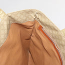 CELINE Macadam Canvas Tote Bag Beige Auth bs12760-19