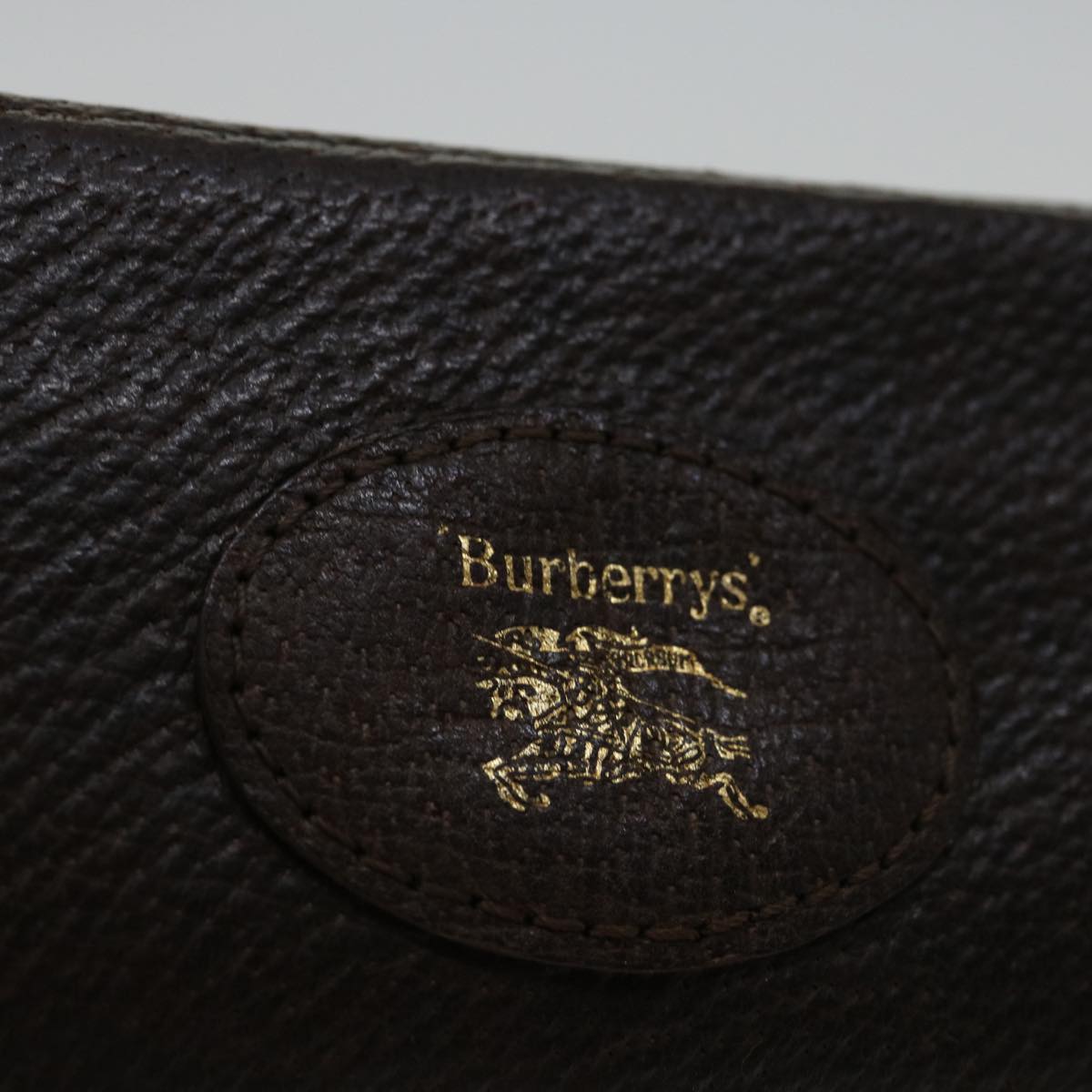 Burberrys Nova Check Clutch Bag Canvas Beige Auth bs12774