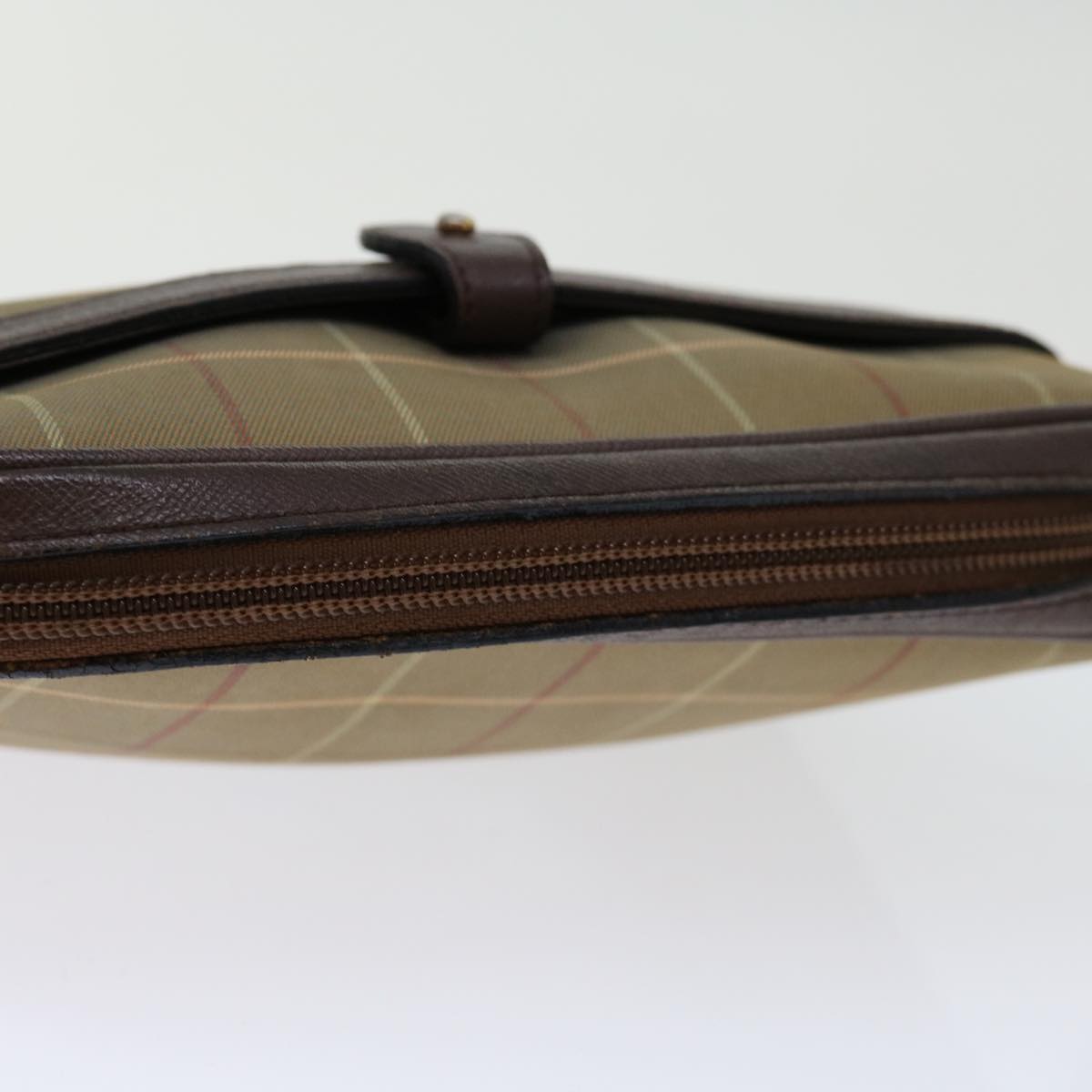 Burberrys Nova Check Shoulder Bag Canvas Beige Auth bs12793