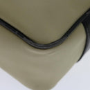 BURBERRY Clutch Bag Nylon Beige Black Auth bs12796-15