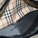 BURBERRY Clutch Bag Nylon Beige Black Auth bs12796-20