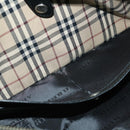 BURBERRY Clutch Bag Nylon Beige Black Auth bs12796-21