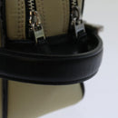 BURBERRY Clutch Bag Nylon Beige Black Auth bs12796-4