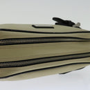 BURBERRY Clutch Bag Nylon Beige Black Auth bs12796-8