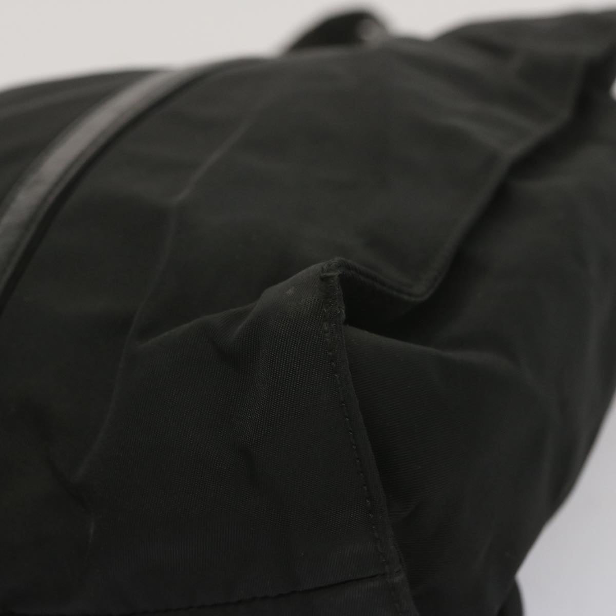 PRADA Hand Bag Nylon Black Auth bs12807